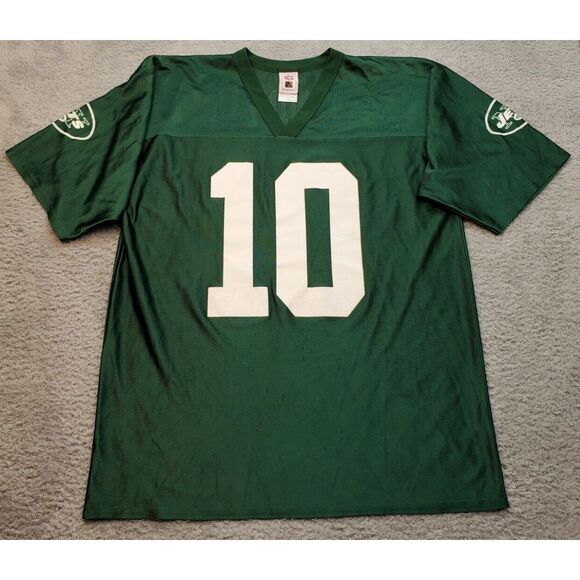 NFL New York Jets Pennington #10 Shirt Football Men's L Green Short Sleeve Logo - Picture 1 of 16